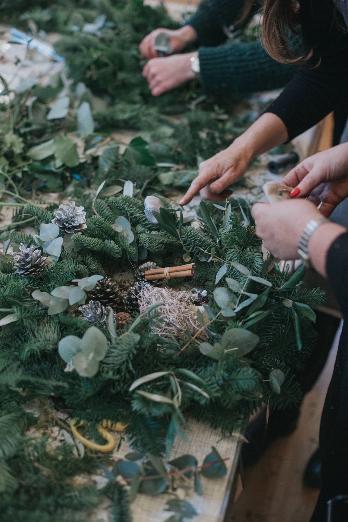 Coffee and Christmas Greens- Wreath Workshop