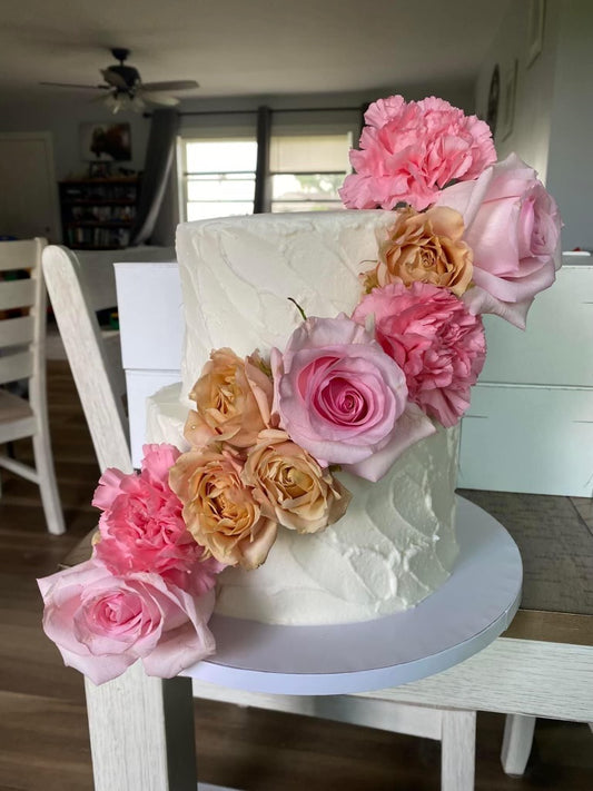 Incorporating Flowers on Cakes