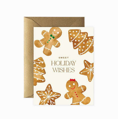 Gingerbread Cookies Holiday Greeting Card | Christmas Card