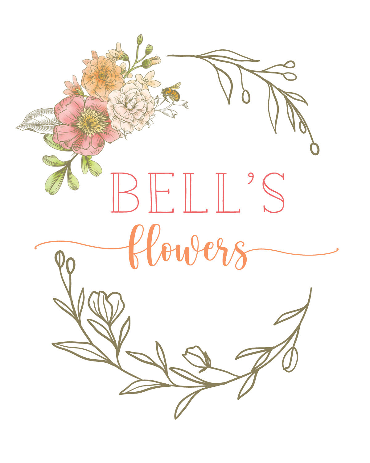 Bell's Flower logo for gift card