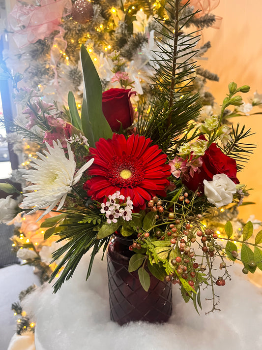 Holiday Inspired Seasonal Arrangement